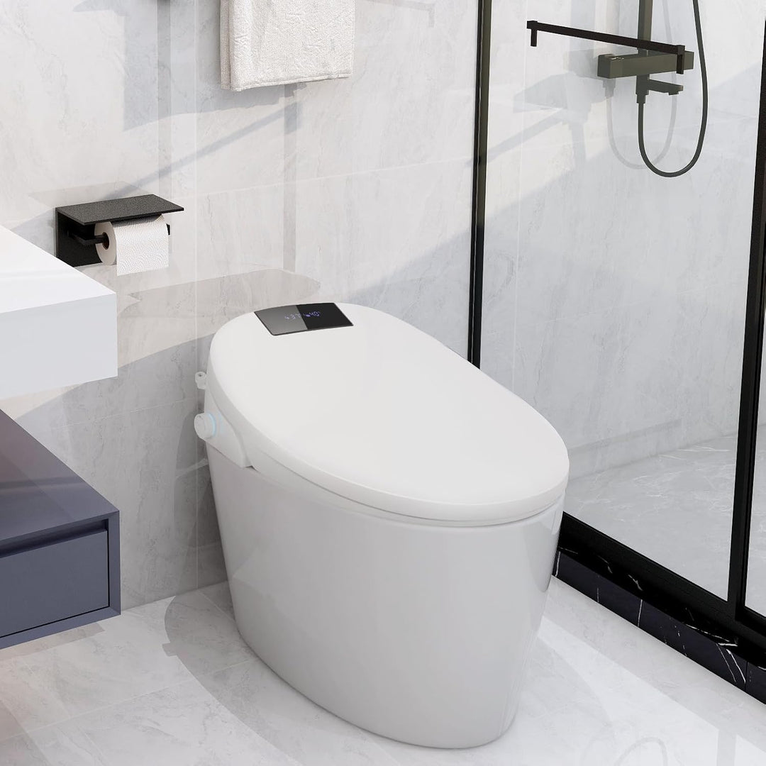 Smart Bidet Beheizter Toilettensitz mit Düse, Toilette Sitz mit Warmwasser & Trockner, Erwärmung, Se