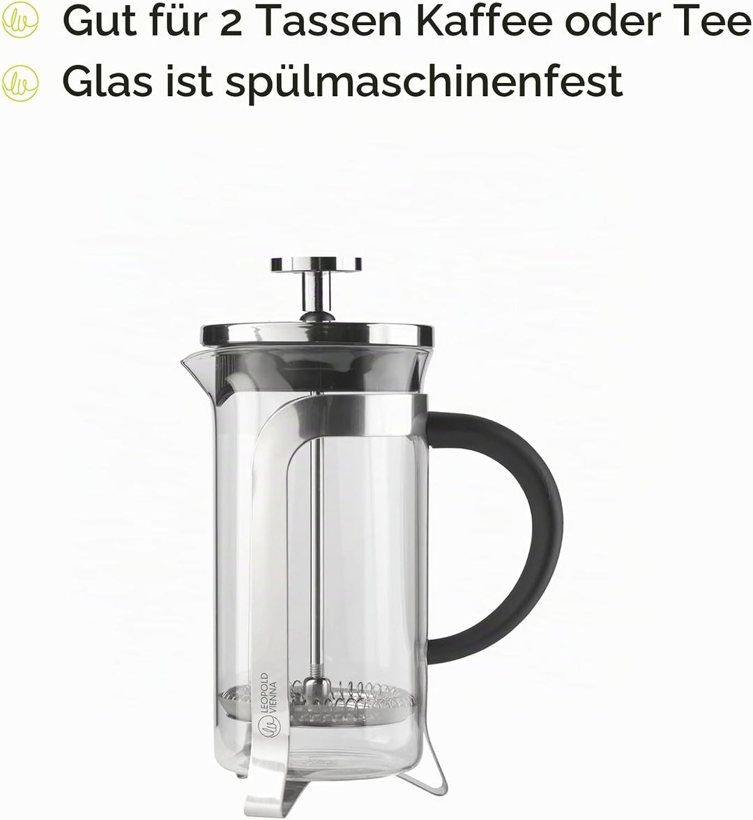Leopold Vienna Kaffeebereiter French Press schwarz 350 ml