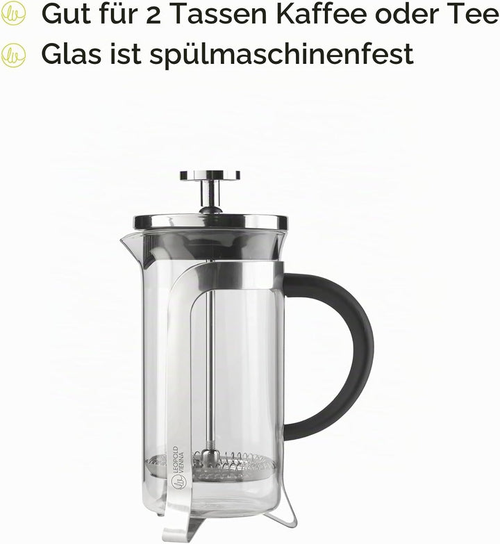 Leopold Vienna Kaffeebereiter French Press schwarz 350 ml
