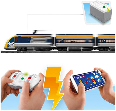 LEGO 60197 City Personenzug mit batteriebetriebenem Motor, ferngesteuertes Set mit Bluetooth-Verbind
