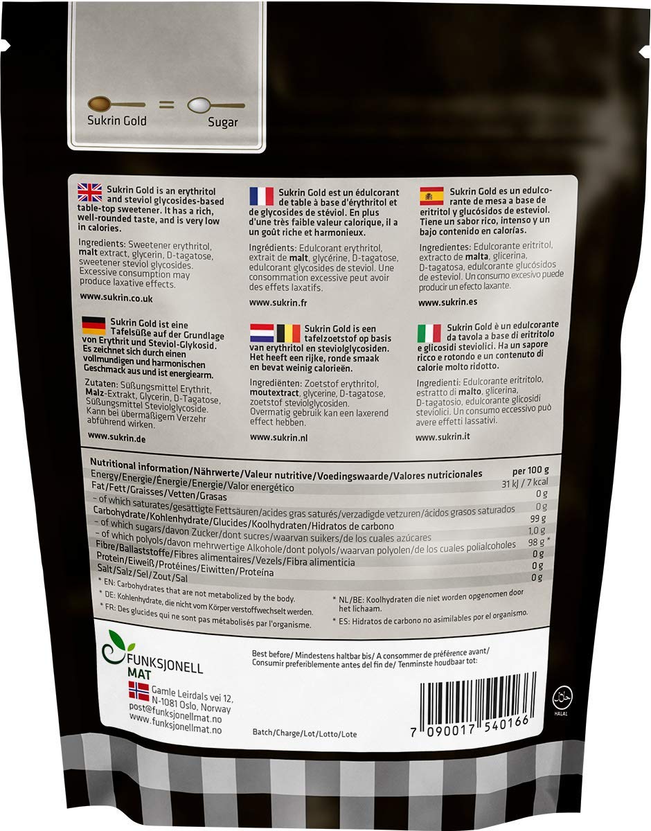 sukrin Sukrin Süssstoff-Mischpackung - Gold, Sukrin:1, Zuckerguss