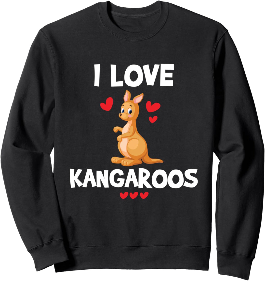 I Love Kangaroos Kangaroo Lover Sweatshirt