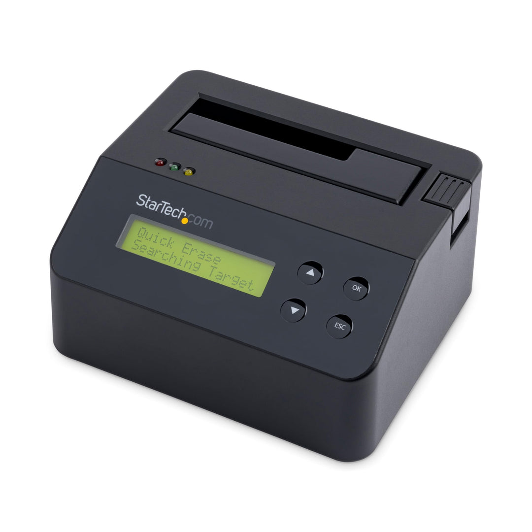 StarTech.com 1-Bay Festplatten Löscher, Selbständiges HDD/SSD Löschgerät, 4Kn, USB 3.0 auf SATA III