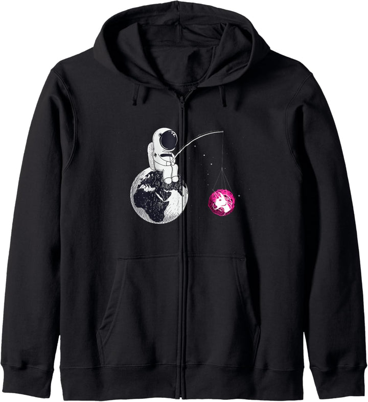 Cryptocurrency Talk - Uniswap To The Moon Space Man Merch Kapuzenjacke