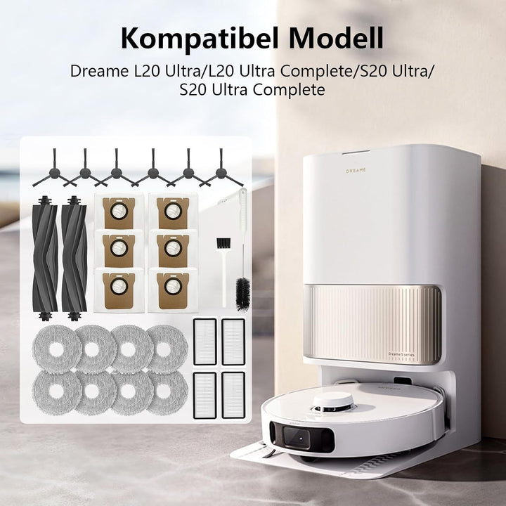 Yivy 28 Stück Ersatzteile für Dreame L20 Ultra/L20 Ultra Complete, S20 Ultra/S20 Ultra Complete Stau