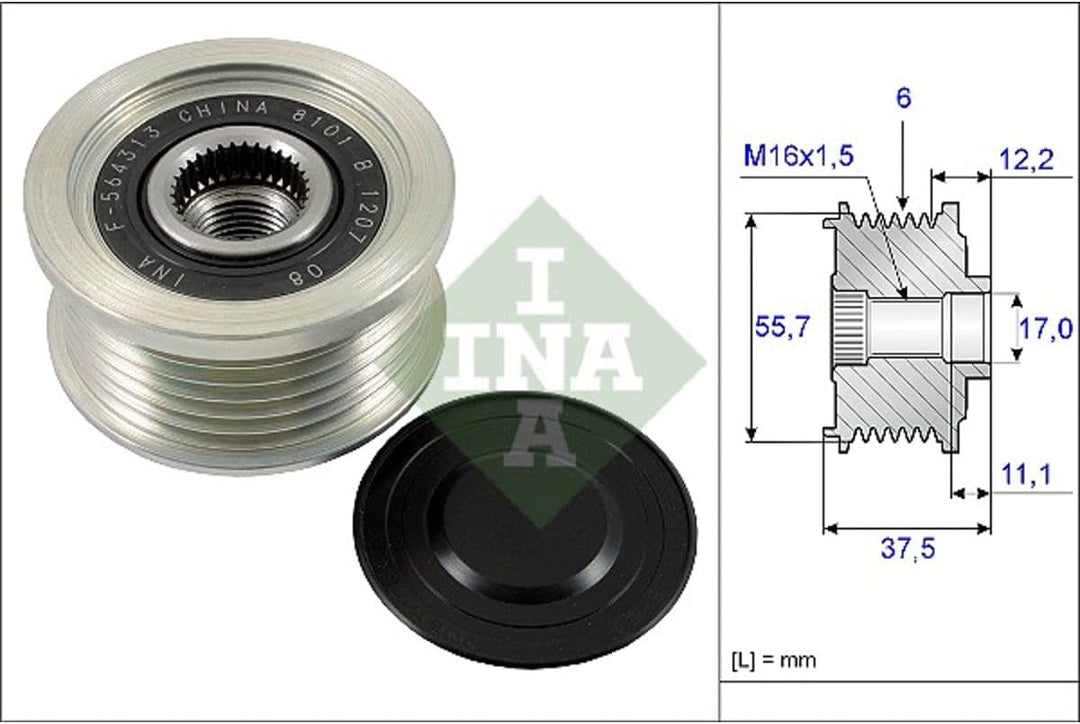 INA 535 0226 10 Generatorfreilauf
