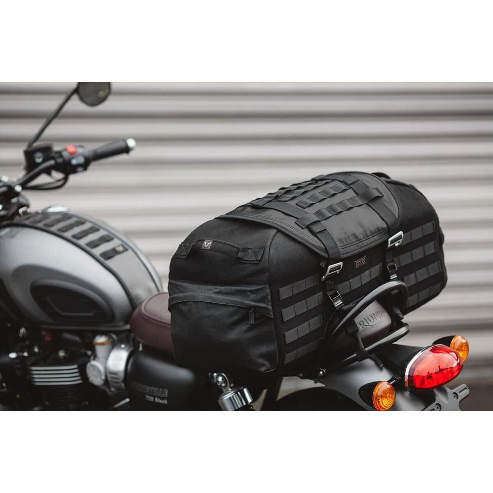 Legend Gear Hecktasche LR2, 48 Liter, Black Edition, wasserabweisend, Retro-Hecktasche