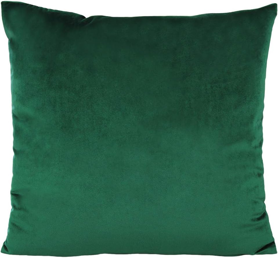 VAKADO Kissenbezug 45x45 Kissen sofakissen kissenbezüge Smaragdgrün grün Dunkelgrün Samt Weihnachten