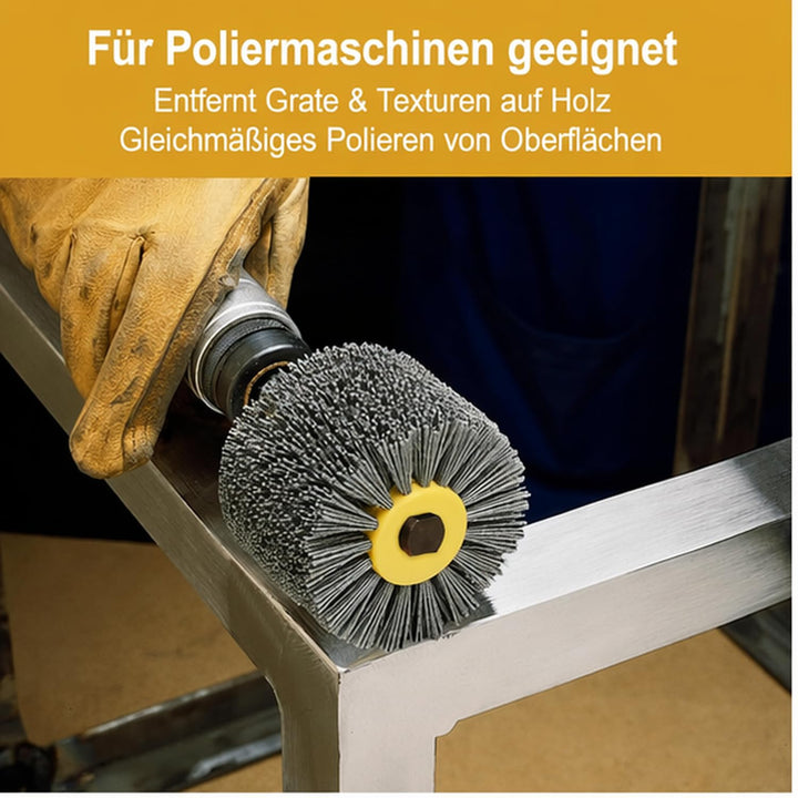 Nylonbürste , 120 Körnung Schleifbürsten, Körnung Nylonbürste, Polierbürste zum Holzverarbeitung, Gr
