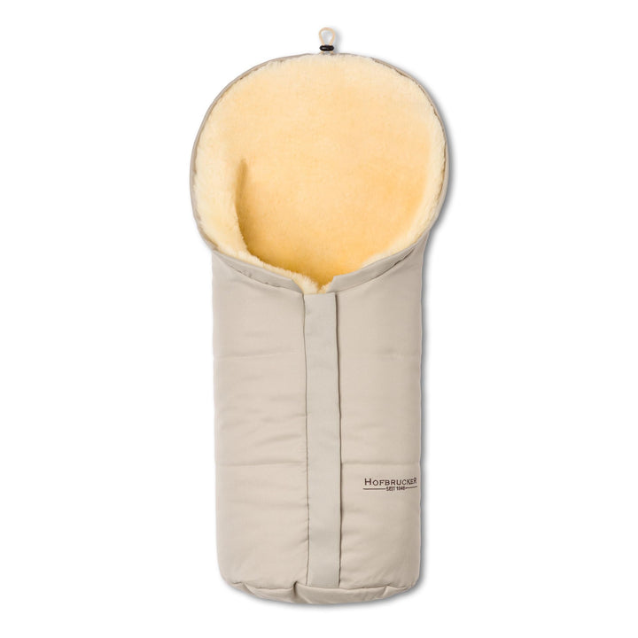 Hofbrucker Lammfell-Fusssack Eskimo für Babyschale, Kinderwagen, Buggy/Universeller Winterfusssack/F