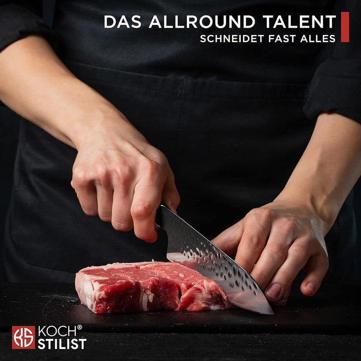 Kochstilist® Premium Chefmesser 20 cm [+ inkl. Geschenkbox] Das Profi-Kochmesser aus extrem scharfem