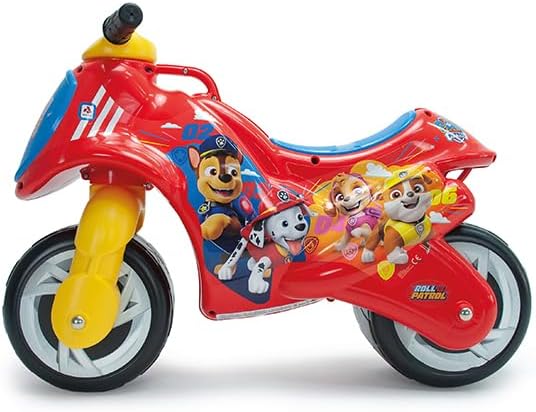 INJUSA - Moto Laufrad Neox Paw Patrol, Ride on für Kinder von 18 bis 36 Monaten, mit breite Kunststo