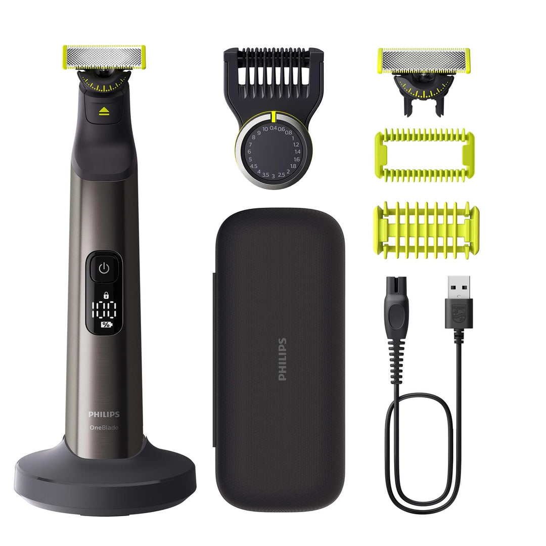 Philips OneBlade Pro 360 Authentisch Face & Body Elektrischer Bartschneider, Rasierer und Bodygroome