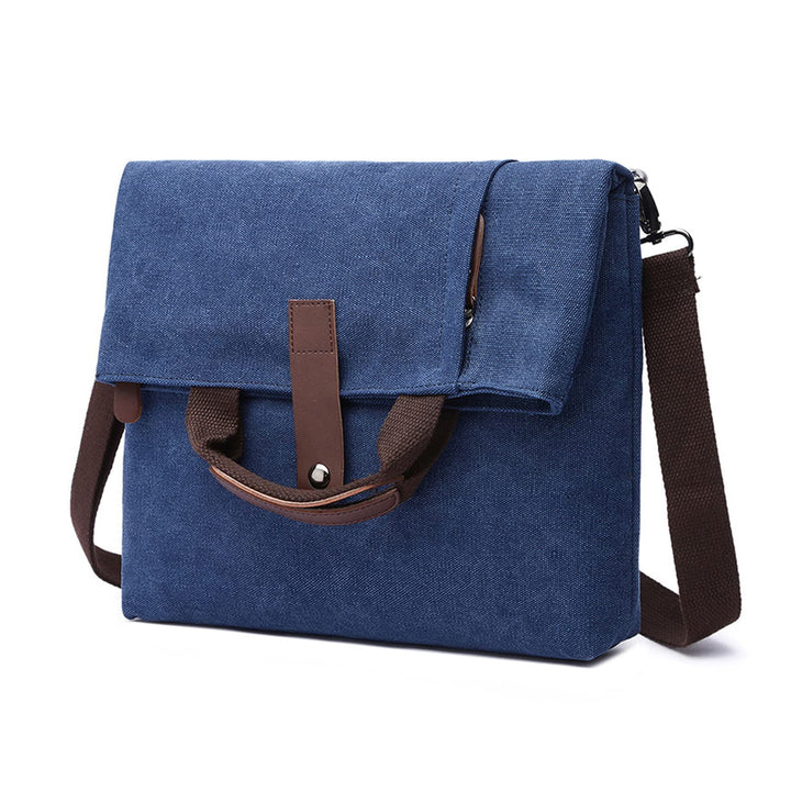 FANDARE Retro Umhängetasche Handtasche Schultertasche Herrentasche Segeltuch Kuriertasche Messenger-