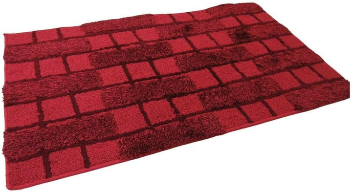 SANWOOD Badteppich Dalia rotbraun 70x120cm 70_x_120_cm, 70_x_120_cm