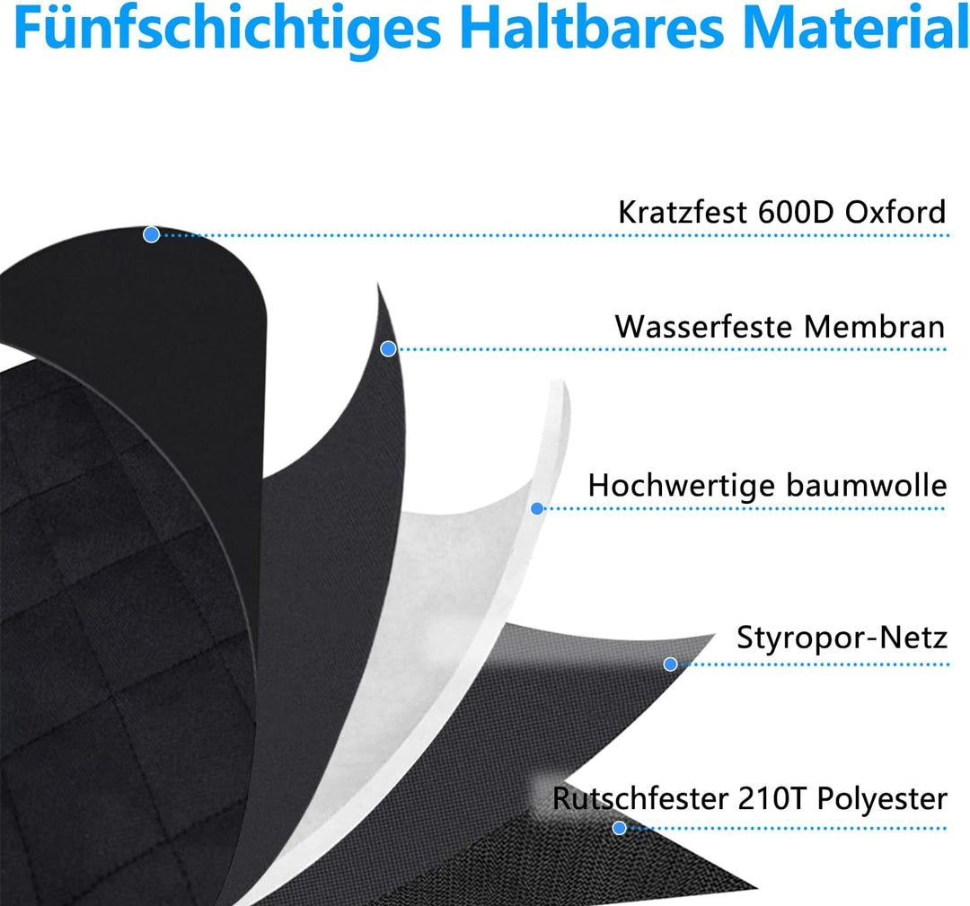 Alfheim Universal Kofferraumschutz für Hunde - Reissfeste und wasserdichte Kofferraum-Hundematte - r