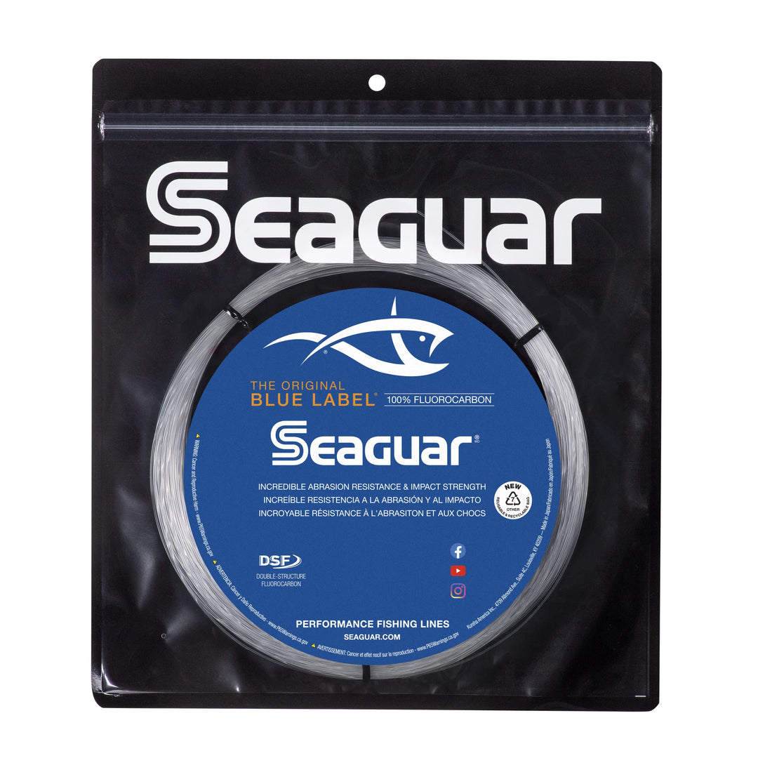 Seaguar Blue Label Big Game 100% Flourocarbon Fishing Line (DSF), Saltwater Leader Fluorocarbon 300-