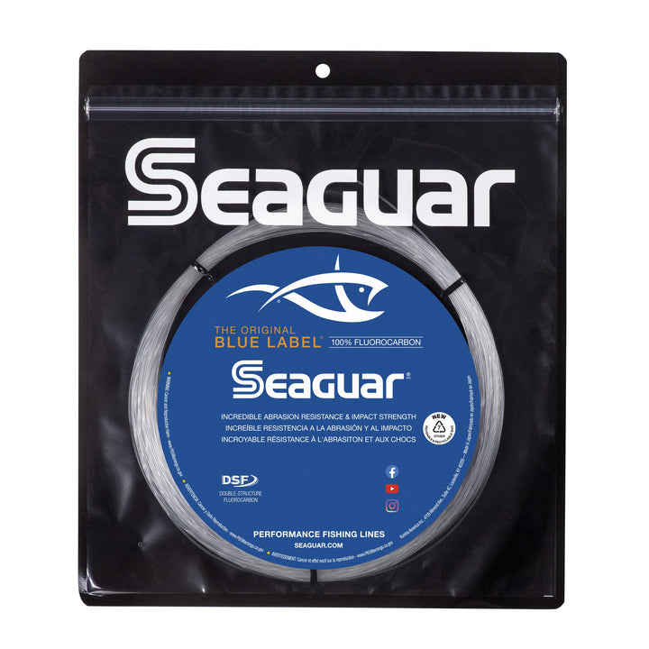 Seaguar Blue Label Big Game 100% Flourocarbon Fishing Line (DSF), Saltwater Leader Fluorocarbon 300-