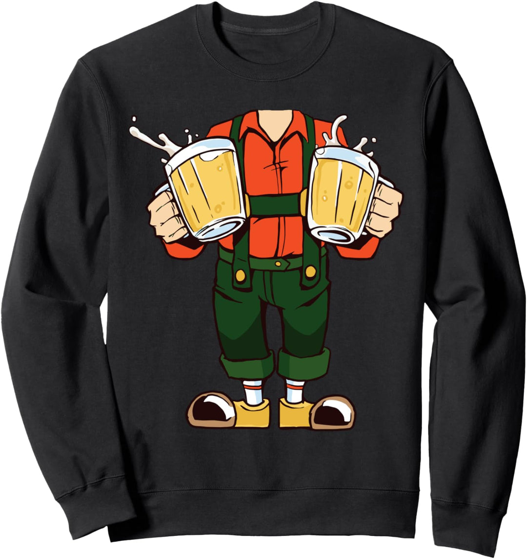 Oktoberfest Lederhosen Kostüm Bier Steins Feier Sweatshirt