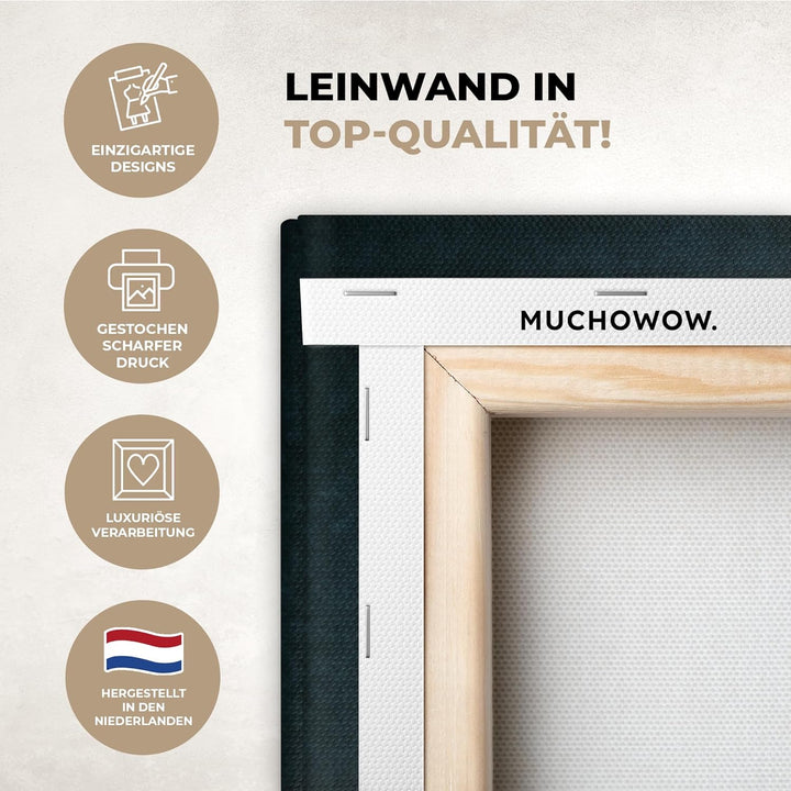 MuchoWow© Bilder Gross 120x80 cm XXL Wohnzimmer Deko Modern Wandbild Foto auf Leinwand Bild Schlafzi
