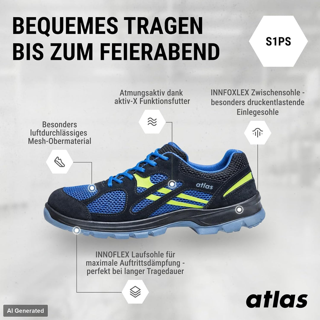 atlas 38 EU Schwarz Blau, 38 EU Schwarz Blau