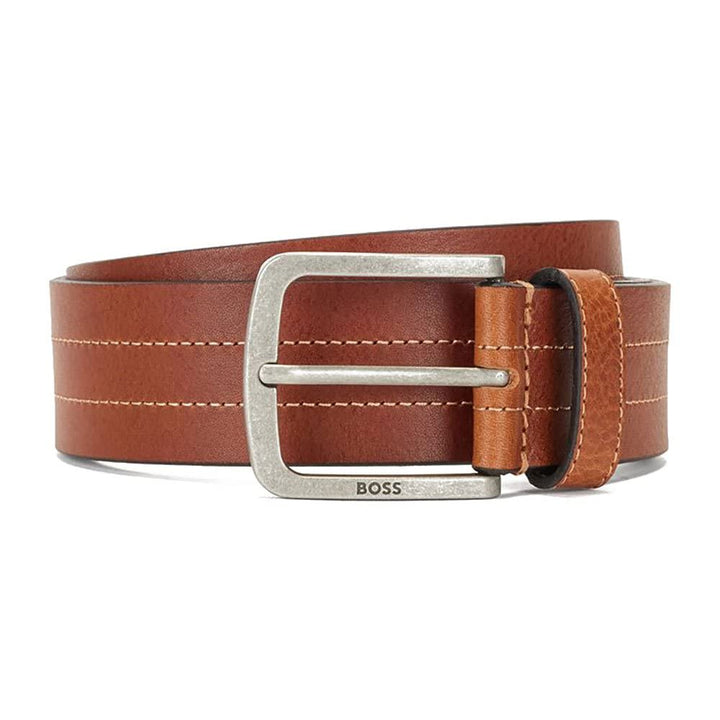 BOSS Herren Gürtel 100 Medium Brown210, 100 Medium Brown210