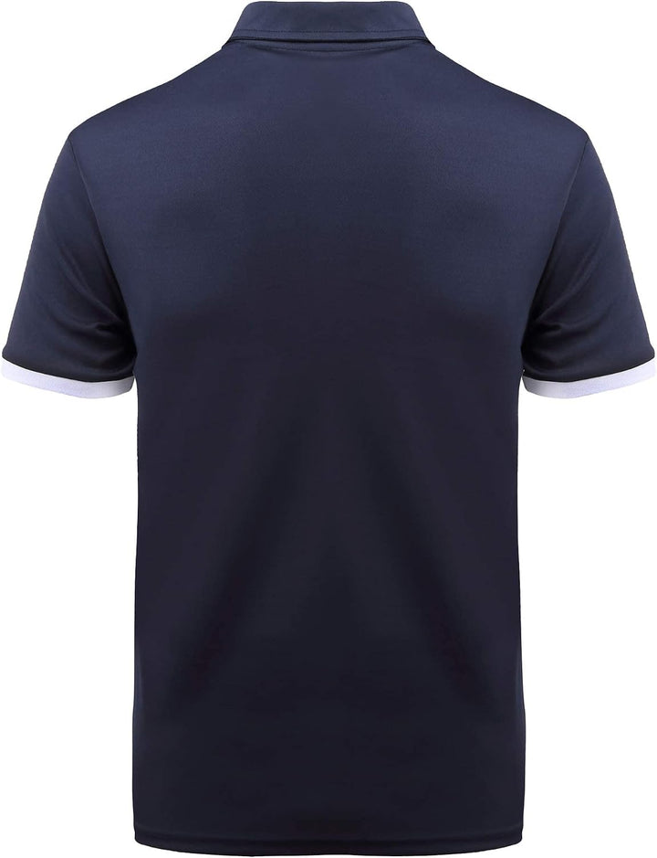 JACKETOWN Polo Shirts Herren Kurzarm Tshirt Schnelltrocknend Casual Shirt Outdoor Atmungsaktives Pol
