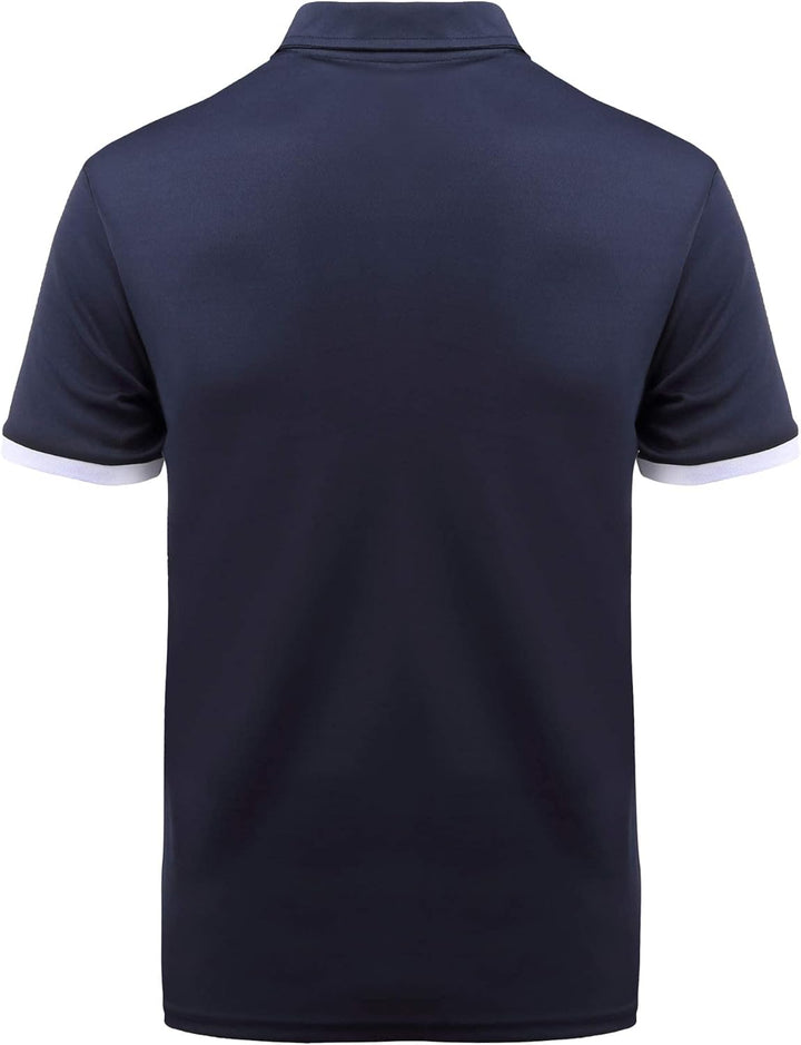 JACKETOWN Polo Shirts Herren Kurzarm Tshirt Schnelltrocknend Casual Shirt Outdoor Atmungsaktives Pol