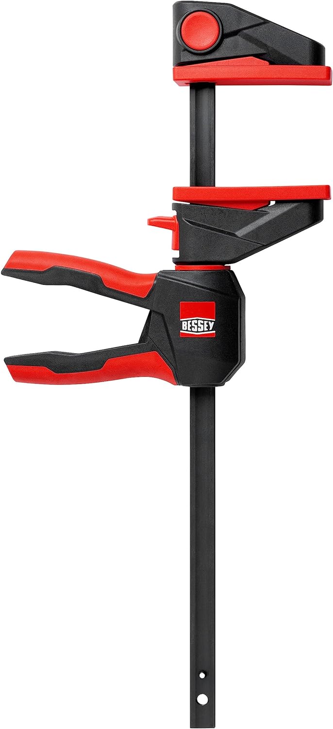 BESSEY Einhandzwinge mit drehbarem Griff EZ360-30, Spannweite 300 mm Ausladung 80 mm, einfaches Über