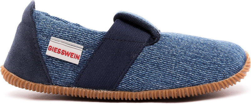 GIESSWEIN Unisex Kinder Söll-Slim Fit Flache Hausschuhe 38 EU Dunkle Jeans, 38 EU Dunkle Jeans