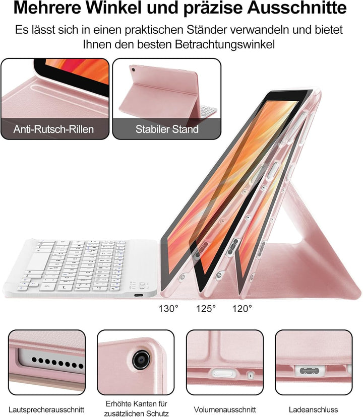 Fire HD 10 13.Generation 2023 Tastatur Hülle, Fire HD 10/HD 10 Plus 10.1'' Tablet 2021 Hülle 11.Gene