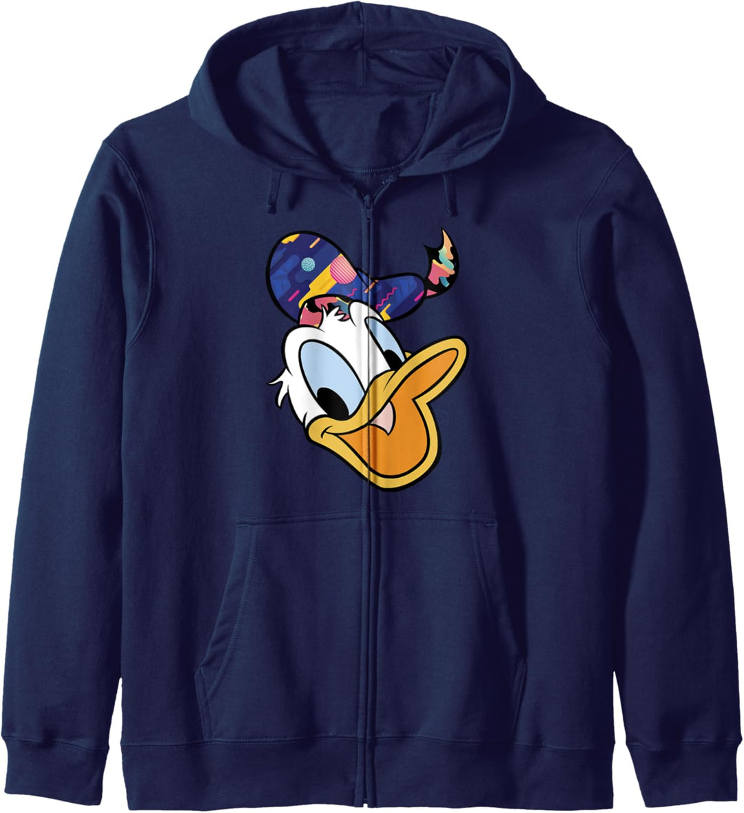 Disney Donald Duck Head Portrait Abstract Hat Kapuzenjacke
