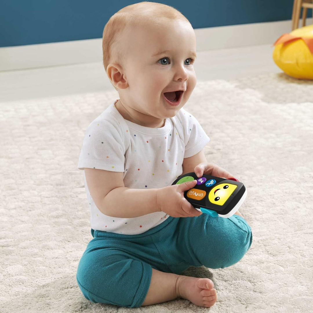 Fisher-Price Lernspass Smart TV Fernbedienung – elektronische Spielzeug-Fernbedienung mit Lerninhalt