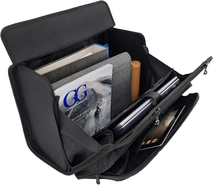46216 Trolley Pilotenkoffer RPET Samar, Laptopkoffer mit arretierbarem Trolleysystem, 2 Zahlenschlös