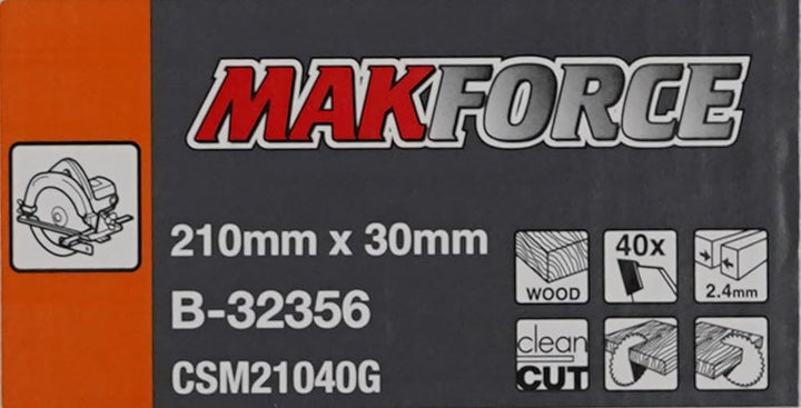 Makita MakForce Saegeblatt, 210 x 30 mm, 40Z, B-32356