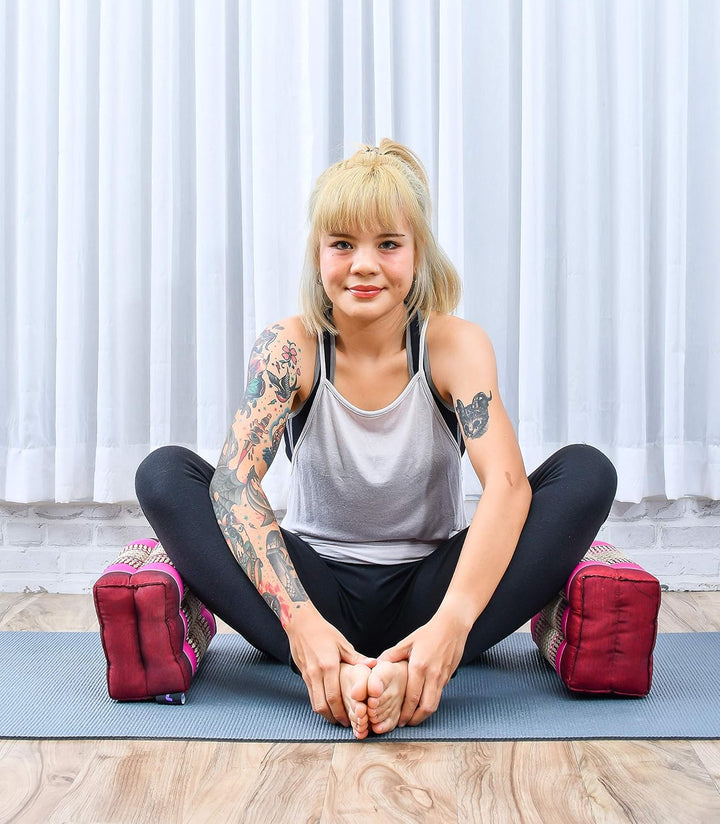 Leewadee Meditationskissen Yogakissen Yoga Block Yoga Zubehör Yoga Klotz Yoga Kissen Ökologisches Na