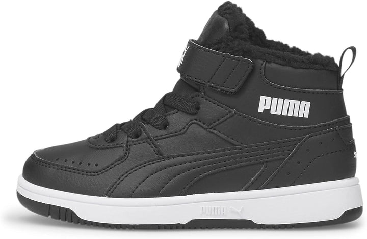 PUMA Mädchen Rebound Joy Fur Ps Sneaker 29 EU Puma Black Puma White, 29 EU Puma Black Puma White