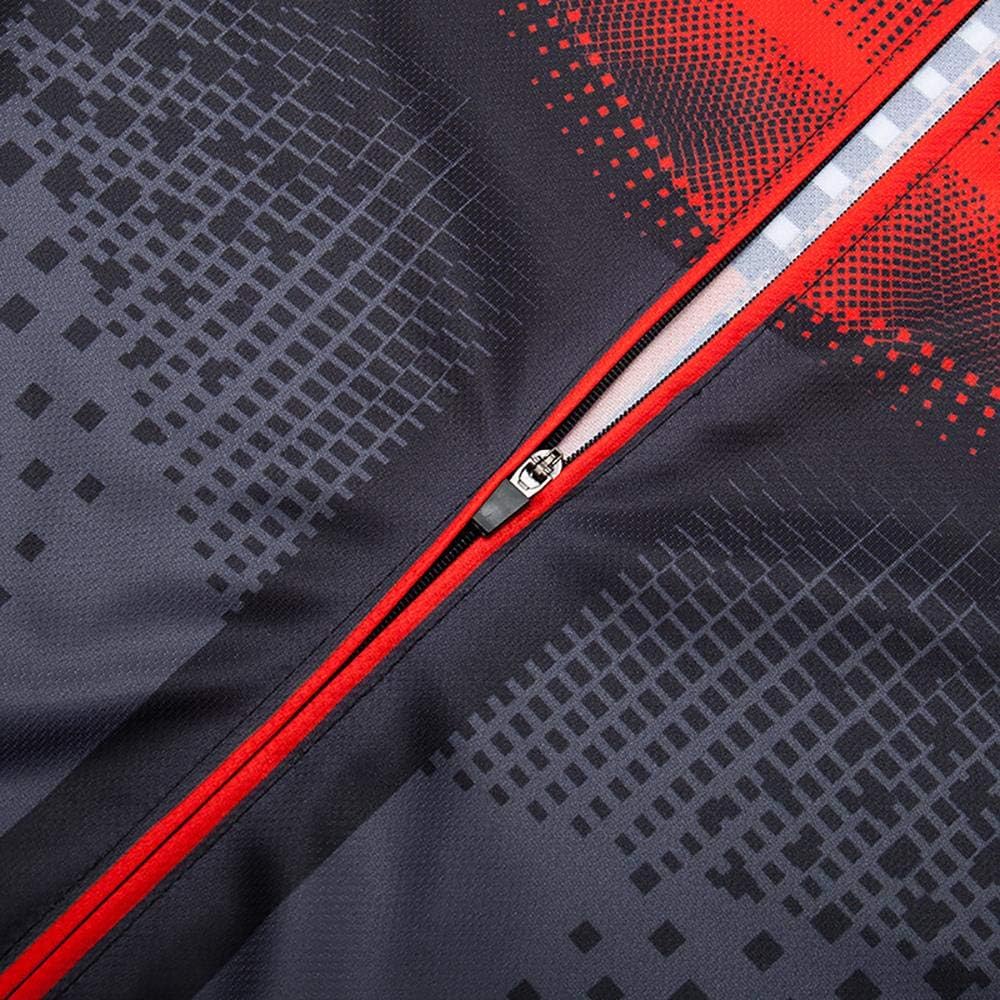 Herren Fahrradtrikot Langarm Rennrad Trikot Herren Radtrikot Set + Radlerhose mit 20D Gel Sitzpolste