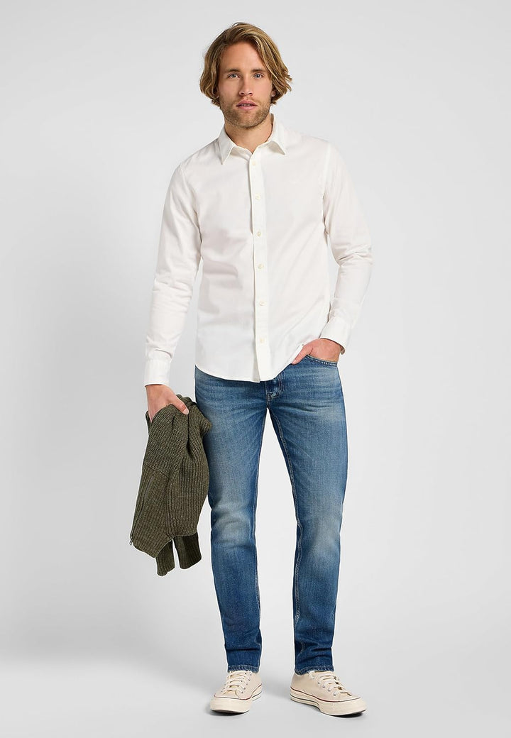 Lee Herren Patch Shirt S Bright_white, S Bright_white
