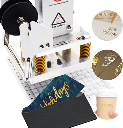 FASTTOBUY heissfolienprägemaschine 10X13CM Hot Foil Stamping Machine 500W Heissfolienprägemaschine H