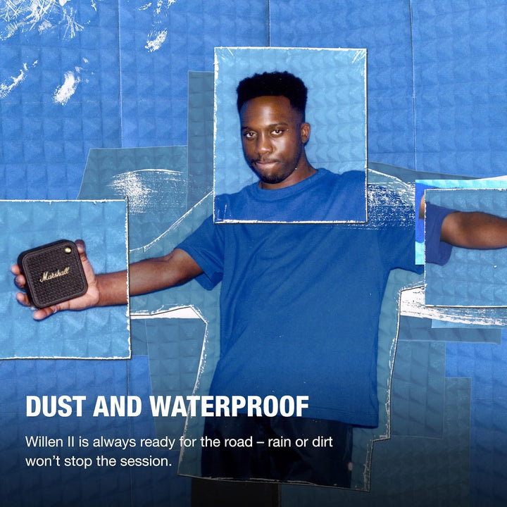 Marshall Willen II Bluetooth-Lautsprecher, kabellos, über 17+ Stunden Spielzeit, wasserdicht nach IP