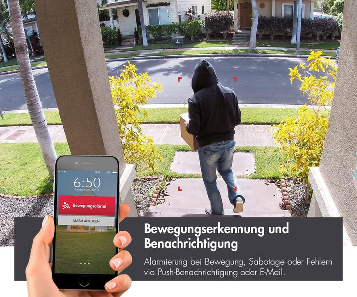 Lupus LE202 WLAN IP Kamera, Mini Überwachungskamera für aussen, SD Aufzeichnung, Deutscher Herstelle