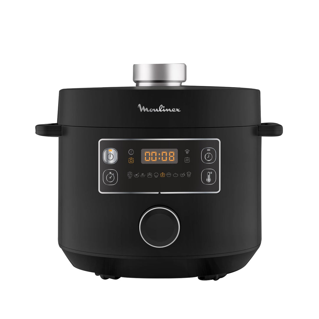 Moulinex Epic Turbo Cuisine CE7548 Elektrischer Schnellkochtopf, 1090 W, 10 Automatikprogramme, Damp