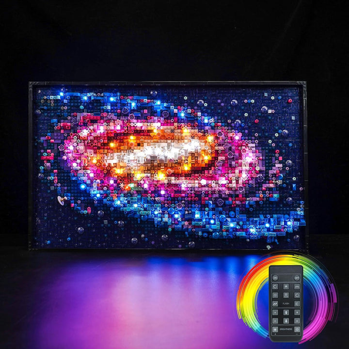 Fernbedienung Licht-Kit für Lego The Milky Way Galaxy 31212, Led Beleuchtungs Set für Kreative Spiel