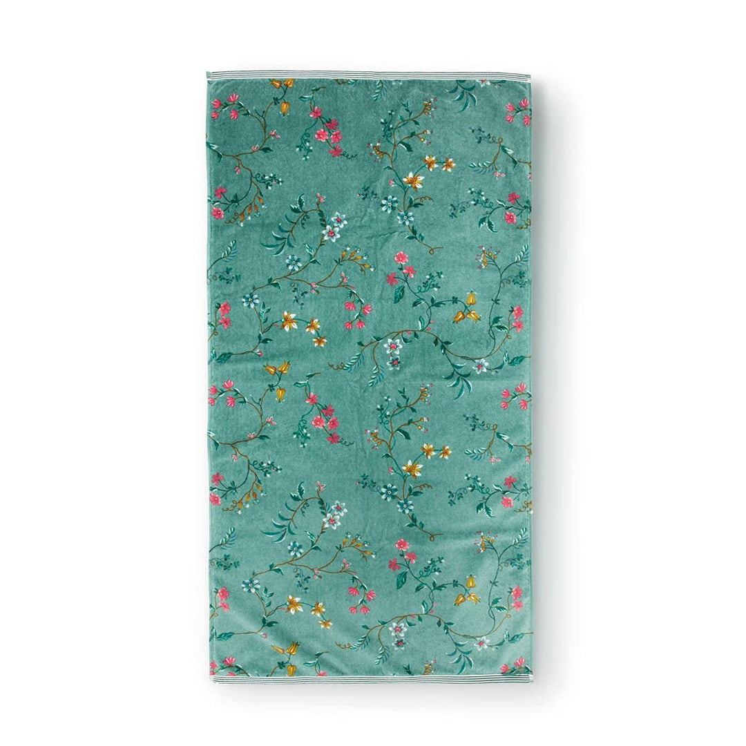 Pip Studio Duschtuch Les Fleurs | grün - 70 x 140 Duschtuch 70 x 140 cm, Duschtuch 70 x 140 cm