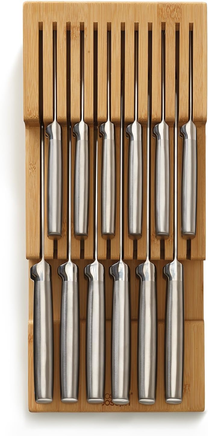 Joseph Joseph DrawerStore Messer-Organizer, für bis zu 12 Messer, Küchenorganisation & Schubladenauf