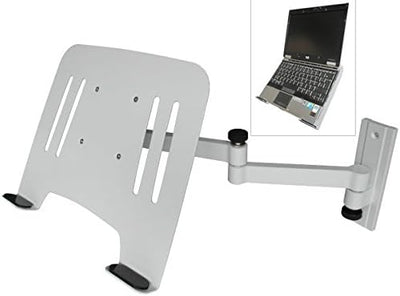 Drall Universal Wandhalterung Halterung für Laptop Netbook Tablet PC - weiss - mit Notebook Adapterp