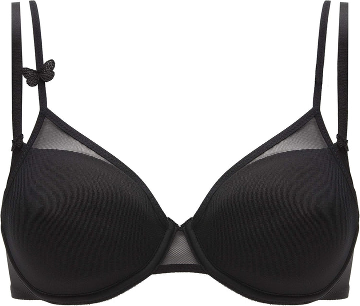 Passionata MISS JOY, Bedeckender Spacer-BH, Damen Unterwäsche T-Shirt 70A Schwarz, T-Shirt 70A Schwa