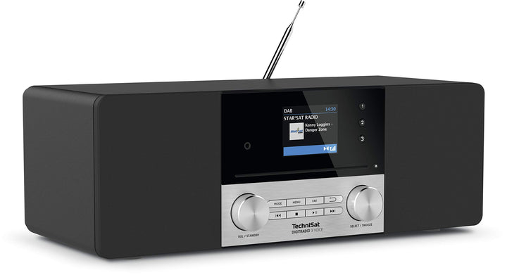 TechniSat DIGITRADIO 3 VOICE - Stereo DAB Radio Kompaktanlage mit offline Sprachsteuerung (DAB+, UKW