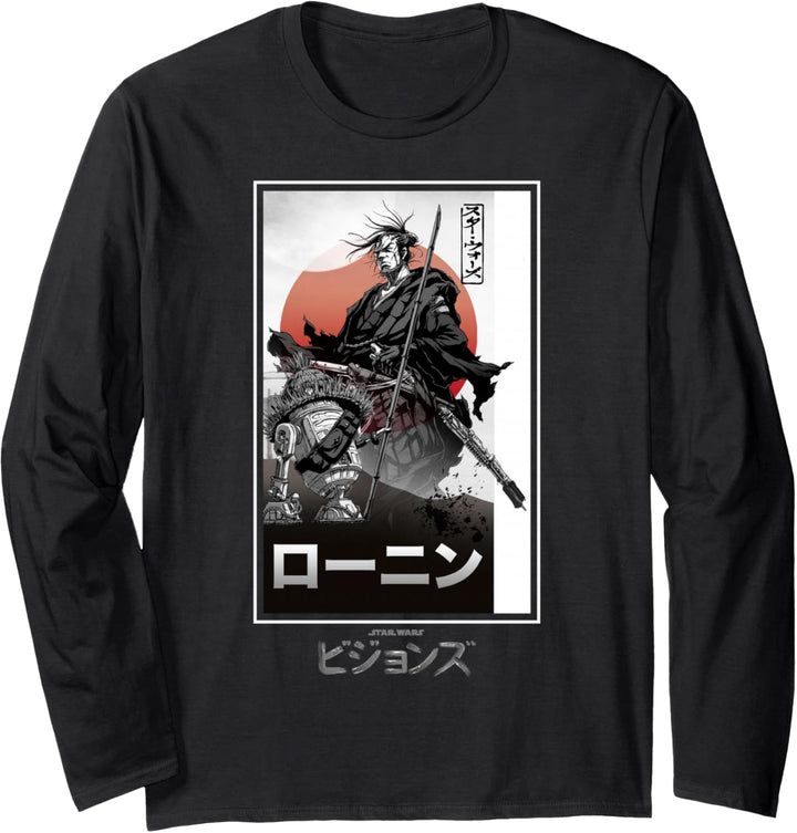 Star Wars Visions Samurai Box Up Poster Langarmshirt